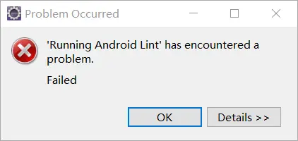 eclipse出现Running Android Lint' has encountered a problem解决