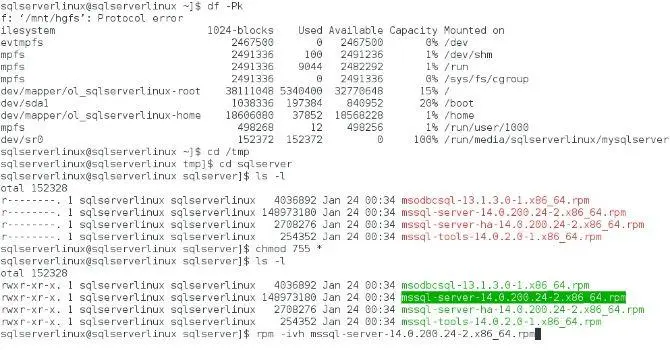sqlserver install on linux chapter one