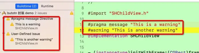 iOS MARK:和 #pragma mark使用以及如何忽略警告