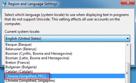 如何解决Windows 7英文版操作系统显示简体中文程序乱码的问题