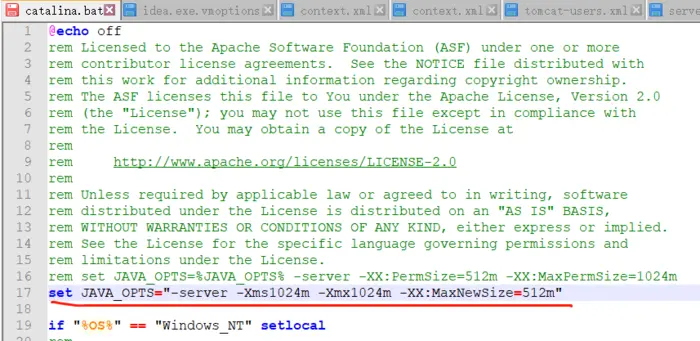 关于tomcat7 运行时报错： Error：Could not create the Java Virtual Machine.