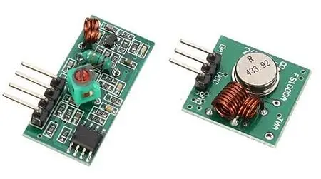 Arduino开发板使用RF 433M发送器/接收器模块的方法