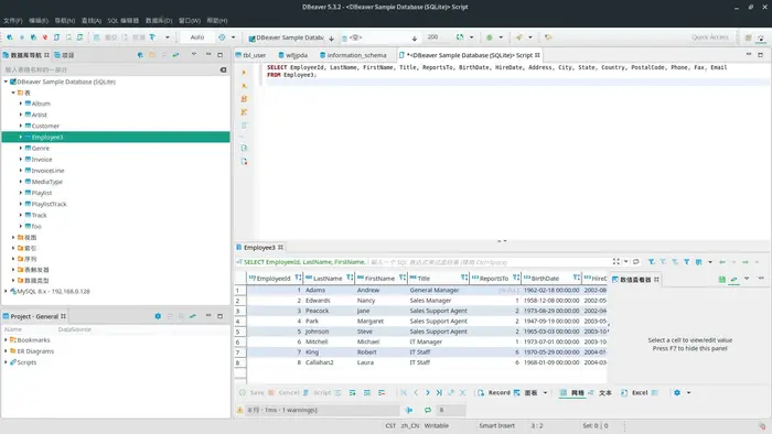 推荐linux下的数据库开发工具DBeaver 开源免费
