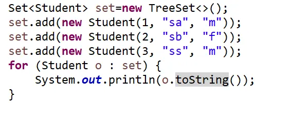 集合框架中treeset的排序规则（如何利用treeset实现排序自己创建的类）