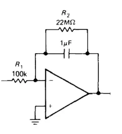 积分电路中电容并联一个电阻的作用