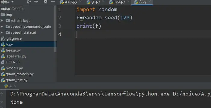 python编程之random.seed()的用法
